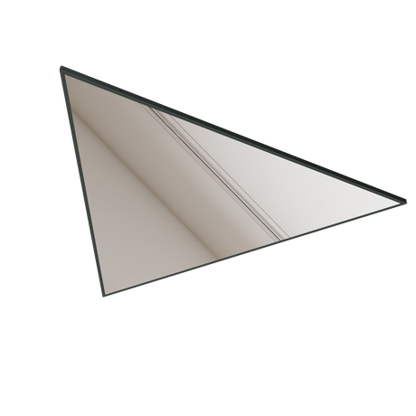 Mirror with Illuminated LED edge - Triangle Shape