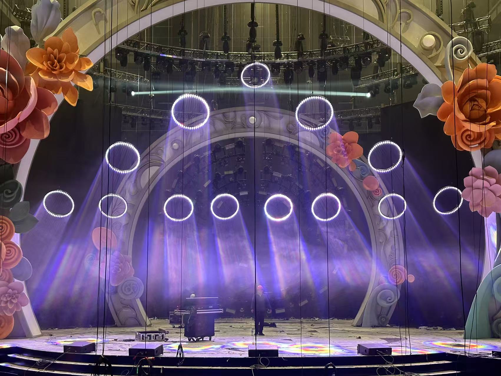 LED Kinetic Beam Ring For Chinese Spring Festival 2025